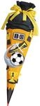 ROTH Schult&uuml;ten-Bastelset Soccer gelb 68cm 6-eckig Rot(h)-Spitze Kreppverschluss