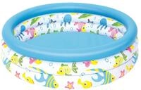 Bestway Planschbecken, Coral Kids, 102 x 25 cm, 51008, Mehrfarbig, 102 x 102 x 25 cm