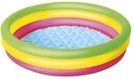 Bestway Planschbecken, Summer, 102 x 25 cm, 51104-17, Mehrfarbig, 102 x 102 x 25 cm