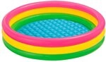 Intex 57412NP - Aufblasbarer Pool Sunset Glow, DREI Ringe, Vinyl, Mehrfarbig, 114x25