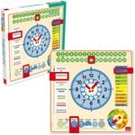 Goula Jumbo Spiele Gro&szlig;e Kalenderuhr &ndash; Lernspiel f&uuml;r Kinder aus Holz - ab 3