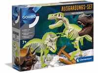 Clementoni Galileo Discovery – Ausgrabungs-Set T-Rex & Triceratops, Spielzeug für