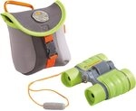 HABA Terra Kids Kinderfernglas Set &ndash; Robustes Outdoor Fernglas f&uuml;r Kinder, 4X