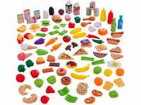 KidKraft Spielzeug-Lebensmittel Deluxe Tasty Treats für Kinderküche, Spielset mit
