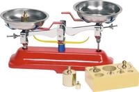 goki 51891 - Metall Waage mit Gewichten f&uuml;r Kinder - Kaufladen Zubeh&ouml;r und