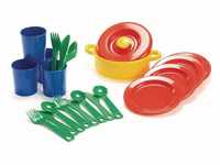Dantoy Dinner Set for 4, 22 Piece Role Play for Kids Pretend Play, Made in...