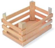 small foot Kisten natur, aus Holz, 3er Set, ca. 18 x 12 x 10 cm, Ideal zur