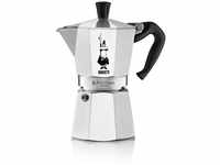 Bialetti Moka Express Kaffeebereiter, Aluminium, für 9 Tassen, 420 ml, silberfarben