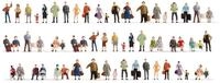 NOCH&reg; Mega-Spar-Set Figuren, 60 handbemalte Modelle f&uuml;r Spur N, ideal f&uuml;r D&ouml;rfer