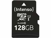 Intenso Premium microSDXC 128GB Class 10 UHS-I Speicherkarte inkl. SD-Adapter...