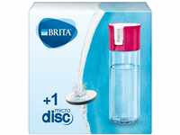 BRITA Wasserfilter-Flasche pink / Praktische Trinkflasche mit Wasserfilter für