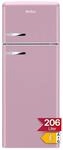 Amica KGC 15636 P Retro K&uuml;hl-/Gefrierkombination / Cupcake Pink / 144cm (H) x...