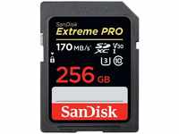 SanDisk Extreme PRO 256GB SDXC Memory Card up to 170MB/s, UHS-1, Class 10, U3,...