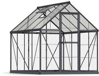 Canopia by Palram Aluminium Gew&auml;chshaus Hybrid 6x8 | Anthrazit | 247x185x208 cm