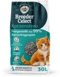 Breeder Celect Nat&uuml;rliches Katzenstreu (30L) - 99% Recyclingpapier, Saugf&auml;hige