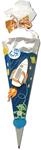ROTH Schult&uuml;ten-Bastelset Space 68cm 6-eckig Rot(h)-Spitze Kreppverschluss