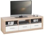 Stella Trading Can Can Lowboard, TV-Unterteil, Holzdekor, Sonoma-Wei&szlig;, (B/H/T) 147 x