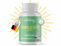 Vitabay Vitamin D3 Depot 5000 I.E. • 300 vegane Tabletten • Hochdosiert •