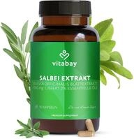 Vitabay Salbei Extrakt 1900 mg - 90 VEGANE Salbei Kapseln hochdosiert -...
