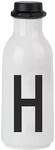Design Letters Pers&ouml;nliche Trinkflasche Wei&szlig; (H) | BPA-Frei | 500 ml | Tritan