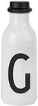 Design Letters Pers&ouml;nliche Trinkflasche Wei&szlig; (G) | BPA-Frei | 500 ml | Tritan