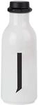 Design Letters Pers&ouml;nliche Trinkflasche Wei&szlig; (J) | BPA-Frei | 500 ml | Tritan