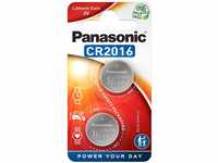 Panasonic CR2016 Lithium Knopfzelle, 3V, 2er Pack, 2B/3605/70