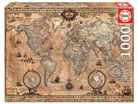 Educa - Puzzle 1000 Teile für Erwachsene | Antike Weltkarte, 1000 Teile Puzzle für