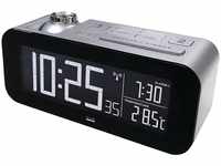 Balance 862458 Digital Alarm Clock Schwarz, Silber Wecker, 25