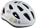 FISCHER Kinderhelm, Fahrradhelm, Jugendhelm Eule, XS/S, 48-54cm, wei&szlig;, hochfeste