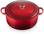 LE CREUSET Signature Gusseisen-Br&auml;ter mit Deckel, &Oslash; 34 cm, Rund, F&uuml;r alle