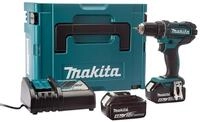 Makita DDF482RMJ Akku-Bohrschrauber 2x18V 4Ah Li-ion + koffer Makpac