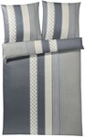 JOOP! 4069-9 Cornflower Stripes Mako-Satin-Bettwäsche 135x200 + 1x 80x80 deep coal JOOP! 4069-9 Cornflower Stripes Mako-Satin-Bettwäsche 135x200 + 1x 80x80 deep coal