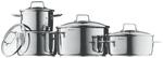 WMF Astoria Topfset Induktion 4-teilig, Kochtopf Set mit Glasdeckel, Cromargan