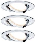 Paulmann Premium EBL Set Coin Slim dimmbar rund schwenkbar LED 3x6,8W 2700K 230V 51mm