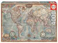 Educa - Puzzle 4000 Teile für Erwachsene | Antike Weltkarte, 4000 Teile Puzzle für