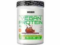 WEIDER Vegan Protein, Brownie Chocolate, veganes Proteinpulver mit Erbsen- &