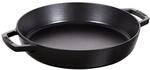 STAUB Bratpfanne, Paellapfanne mit 2 Griffen, 34 cm, Gusseisen, f&uuml;r alle Herdarten,