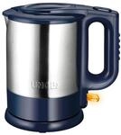 Unold 18018 Wasserkocher - Edelstahl Kettle, Blau 1,5 L, EU Stecker, 2200 W,