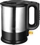 Unold 18015 Wasserkocher - Edelstahl Kettle, Schwarz, 1,5 L, EU Stecker, 2200 W,