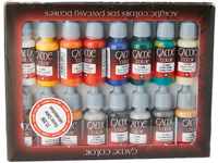 Vallejo Game Color Acrylfarben-Anfänger-Set – farbig sortiert (16-teilig)