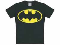 Logoshirt Unisex – Baby Batman Logo T-Shirt, Schwarz (Noir), 98...
