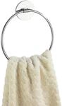 WENKO Turbo-Loc&reg; Wand Handtuchring - Befestigen ohne bohren, Stahl, 17 x 19.5 x 1.5