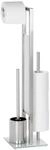 WENKO Stand WC-Garnitur Mod. Rivalta, mit integriertem Toilettenpapierhalter und