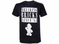 Nintendo T-Shirt -XL- Breaking Bricks, schwarz