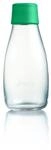 Retap ApS 0.3 Litre Small Borosilicate Glass Water Bottle, Strong Green