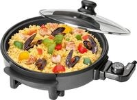 Silva-Homeline PPF 1503A Partypfanne mit Glasdeckel zum Kochen, Braten, D&uuml;nsten,