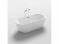 HOME DELUXE - freistehende Badewanne - CODO, Weiß - Maße: ca. 170 x 80 x 58...