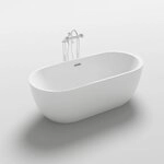 Home Deluxe - freistehende Badewanne - CODO, Wei&szlig; - Ma&szlig;e: ca. 170 x 80 x 58 cm -