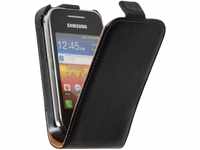 PhoneNatic Kunst-Lederhülle kompatibel mit Samsung Galaxy Y - Flip-Case...
